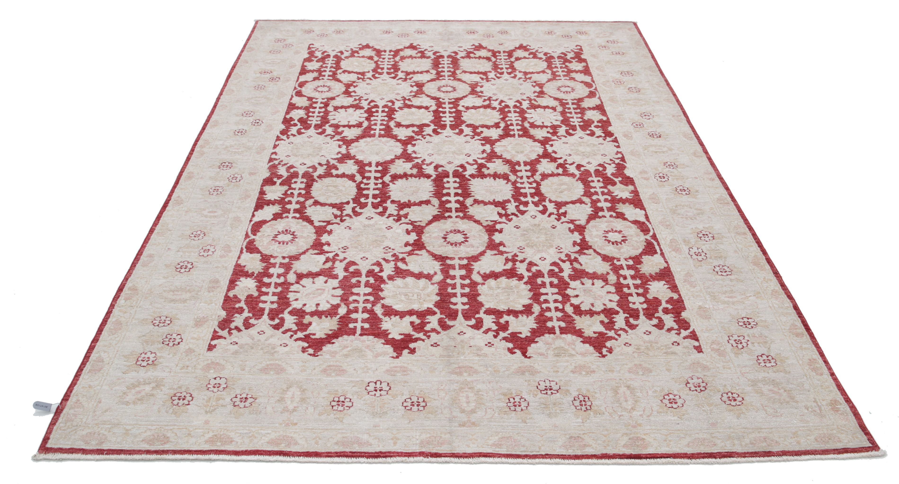 Alfombra de lana fina Ziegler anudada a mano - 5'11'' x 8'8''