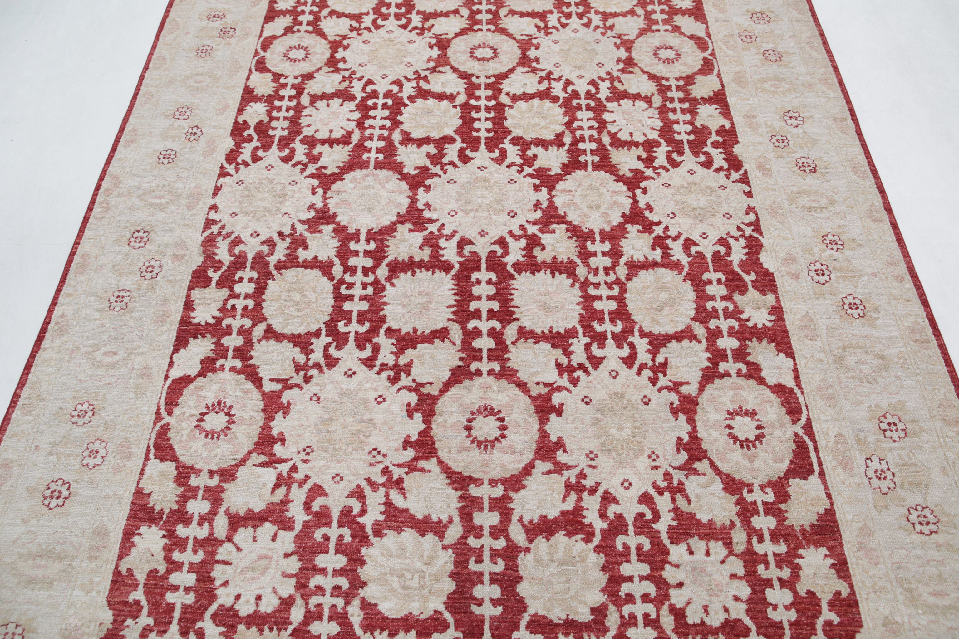 Alfombra de lana fina Ziegler anudada a mano - 5'11'' x 8'8''