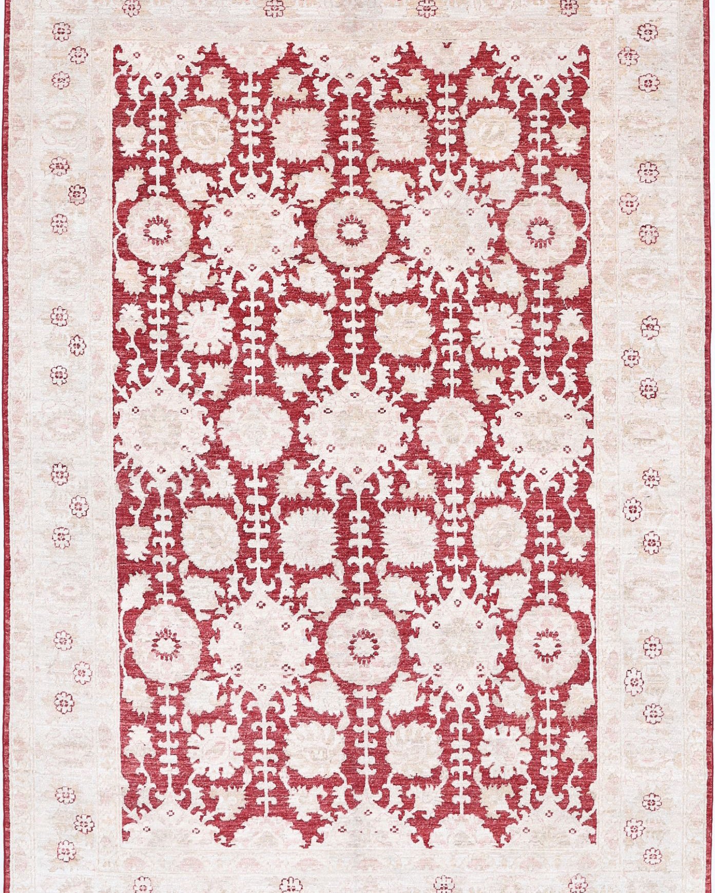 Alfombra de lana fina Ziegler anudada a mano - 5'11'' x 8'8''