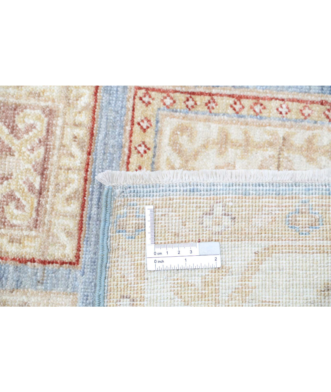 Hand Knotted Bakhtiari Wool Rug - 2'7'' x 8'3'' 2'7'' x 8'3'' (78 X 248) / Blue / Ivory