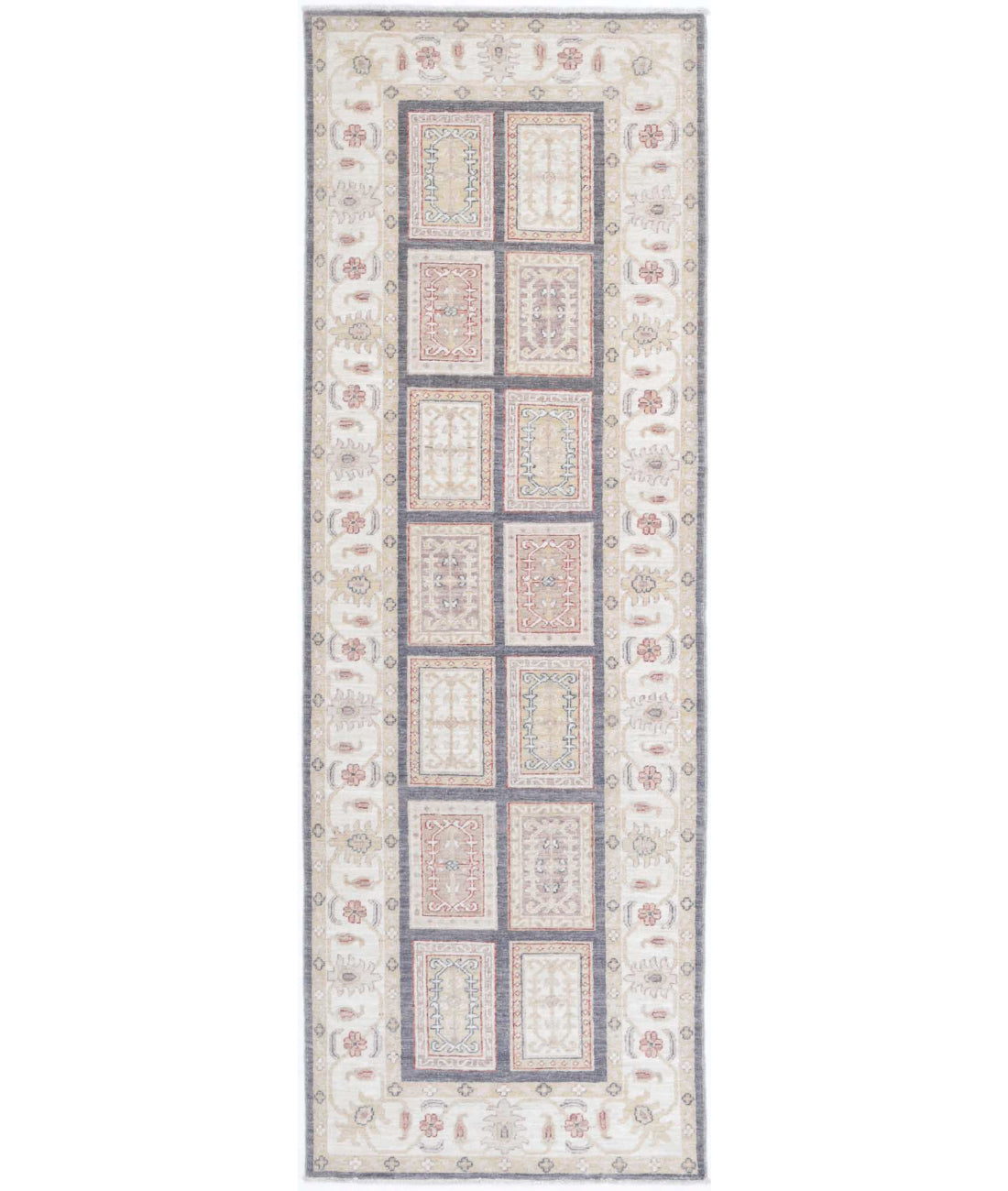 Hand Knotted Bakhtiari Wool Rug - 2'8'' x 8'3''