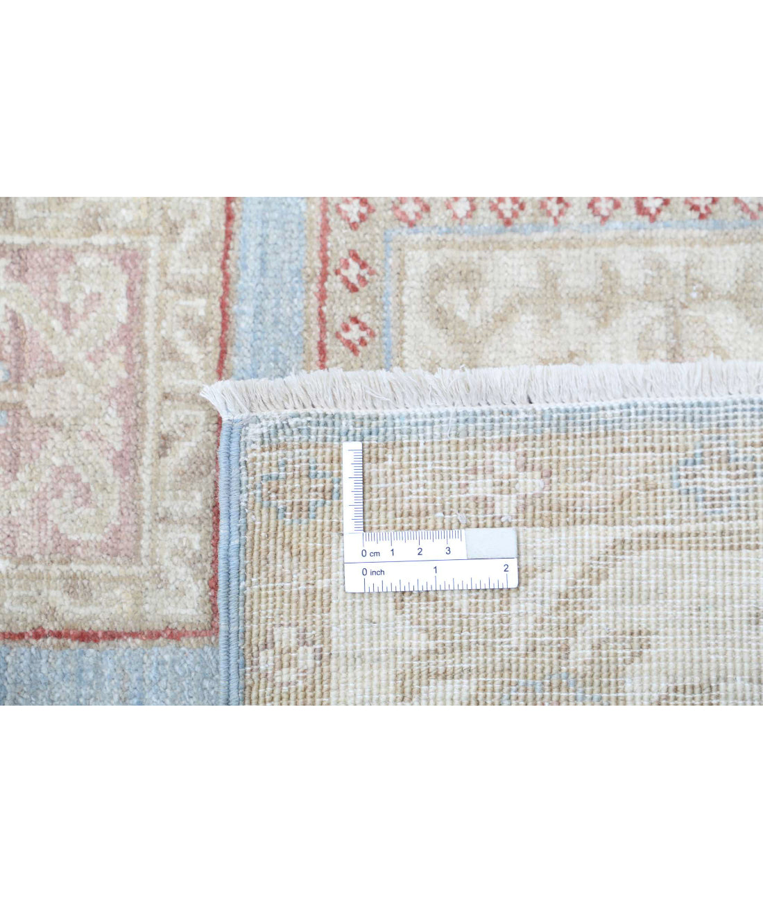Hand Knotted Bakhtiari Wool Rug - 2'9'' x 10'0'' 2'9'' x 10'0'' (83 X 300) / Blue / Ivory