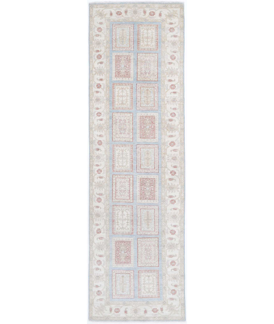 Hand Knotted Bakhtiari Wool Rug - 2'9'' x 10'0''