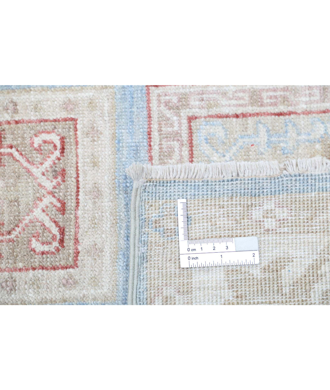 Hand Knotted Bakhtiari Wool Rug - 2'9'' x 10'3'' 2'9'' x 10'3'' (83 X 308) / Blue / Ivory