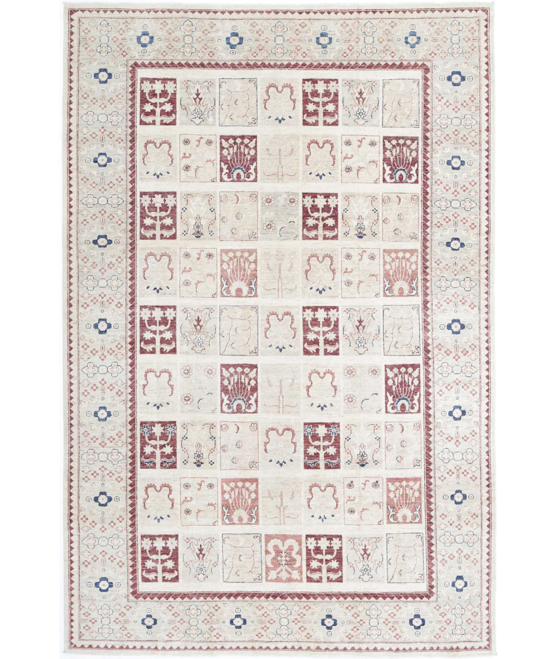 Hand Knotted Bakhtiari Wool Rug - 6'7'' x 9'10''