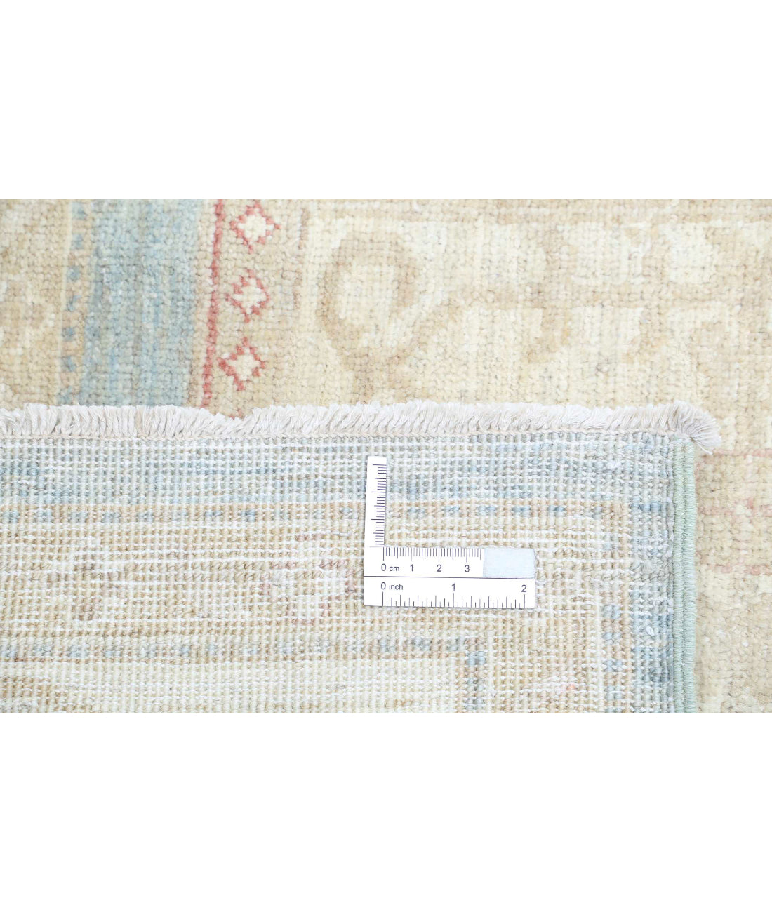 Hand Knotted Bakhtiari Wool Rug - 6'8'' x 9'10'' 6'8'' x 9'10'' (200 X 295) / Blue / Ivory