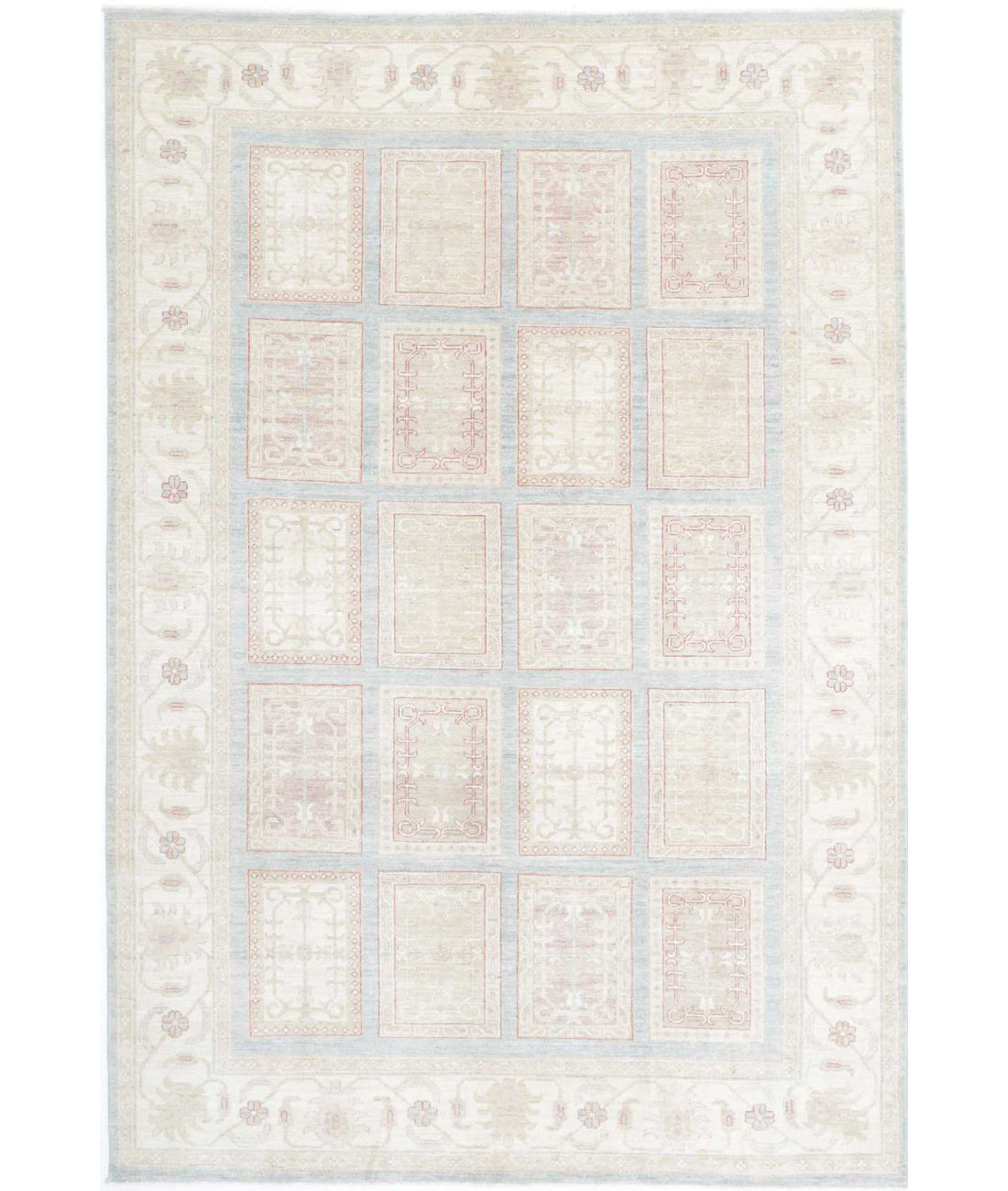 Hand Knotted Bakhtiari Wool Rug - 6'8'' x 9'10''