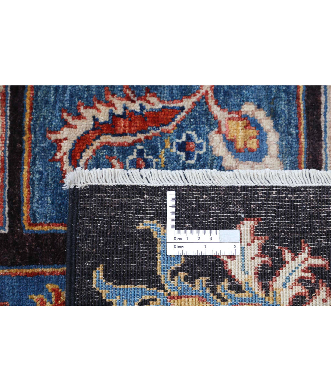 Hand Knotted Bakhtiari Wool Rug - 6'5'' x 9'8'' 6'5'' x 9'8'' (193 X 290) / Brown / Blue