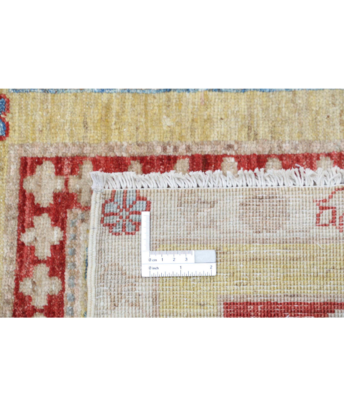 Hand Knotted Bakhtiari Wool Rug - 8'2'' x 10'0'' 8'2'' x 10'0'' (245 X 300) / Gold / Red