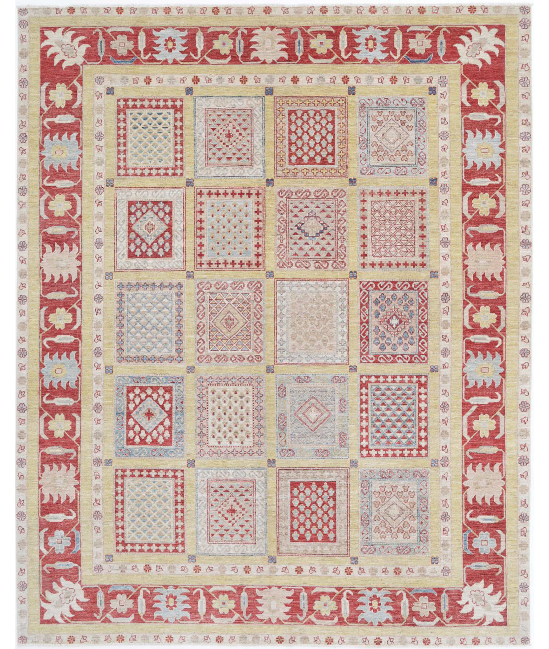 Hand Knotted Bakhtiari Wool Rug - 8'2'' x 10'0''