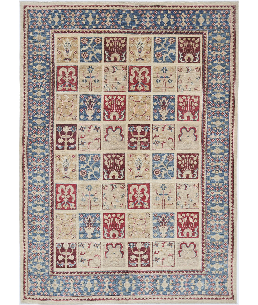 Hand Knotted Bakhtiari Wool Rug - 5'7'' x 7'8''