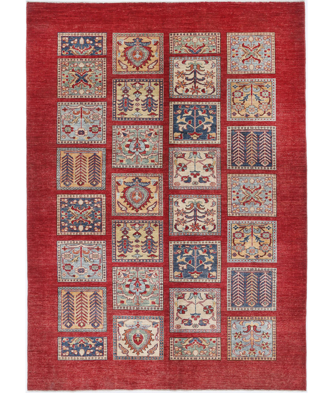 Hand Knotted Bakhtiari Wool Rug - 5&#39;9&#39;&#39; x 8&#39;0&#39;&#39; 5&#39;9&#39;&#39; x 8&#39;0&#39;&#39; (173 X 240) / Red / Red