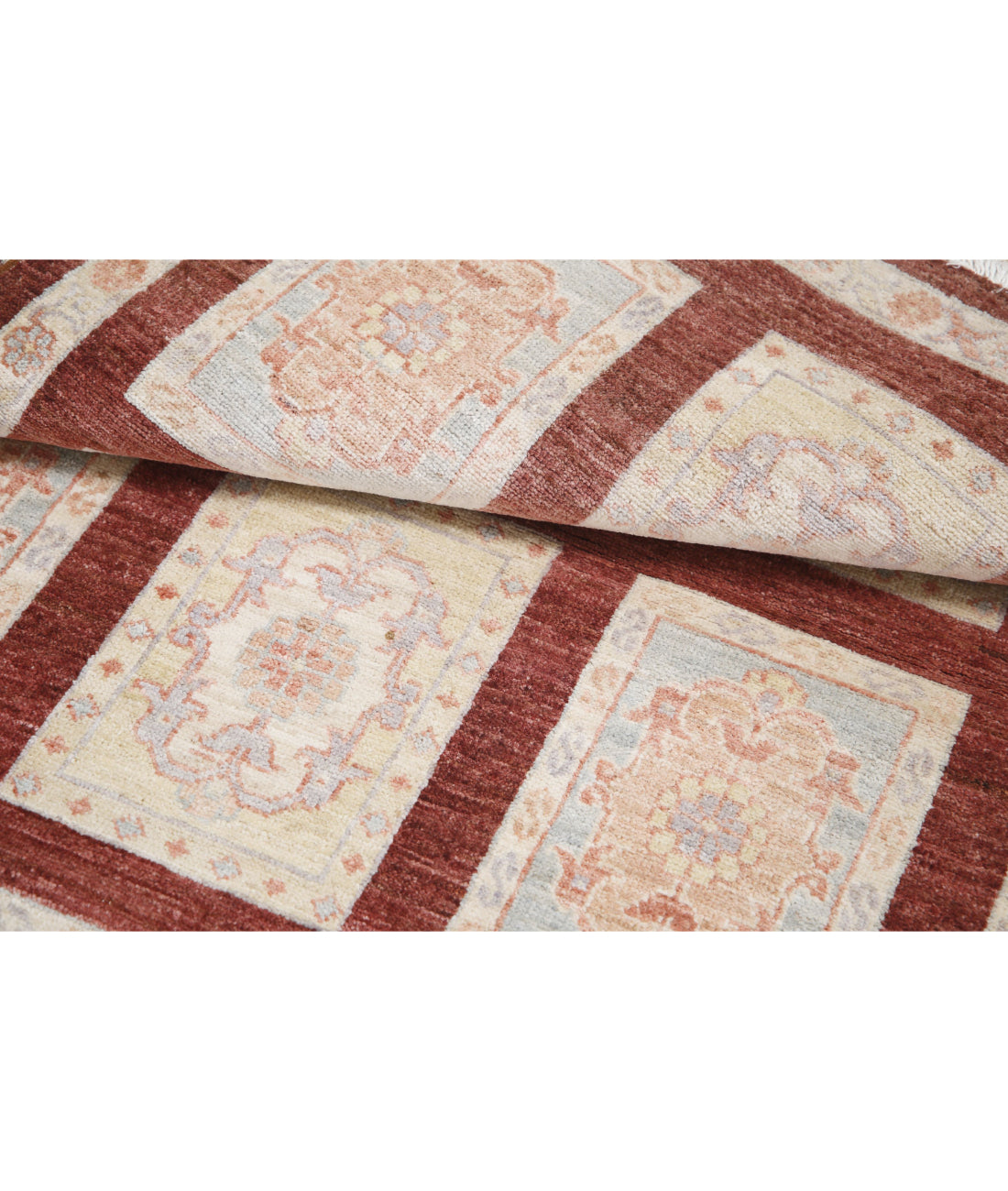 Hand Knotted Bakhtiari Wool Rug - 3'0'' x 4'9'' 3'0'' x 4'9'' (90 X 143) / Brown / Brown