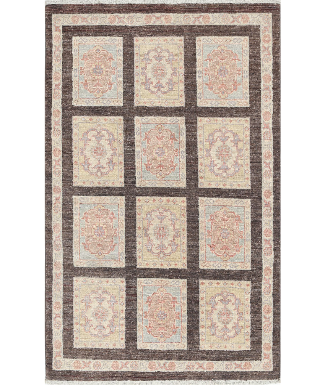 Hand Knotted Bakhtiari Wool Rug - 3&#39;0&#39;&#39; x 4&#39;11&#39;&#39; 3&#39;0&#39;&#39; x 4&#39;11&#39;&#39; (90 X 148) / Brown / Brown
