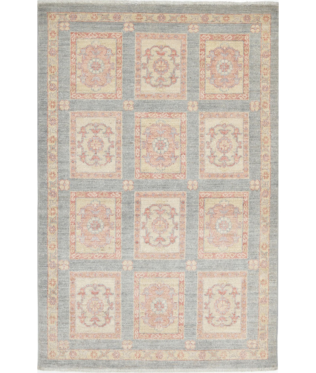 Hand Knotted Bakhtiari Wool Rug - 3'2'' x 4'9''