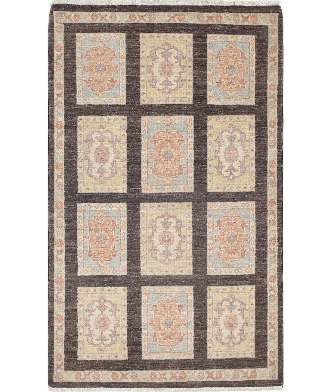 Hand Knotted Bakhtiari Wool Rug - 3&#39;3&#39;&#39; x 5&#39;1&#39;&#39; 3&#39;3&#39;&#39; x 5&#39;1&#39;&#39; (98 X 153) / Brown / Brown