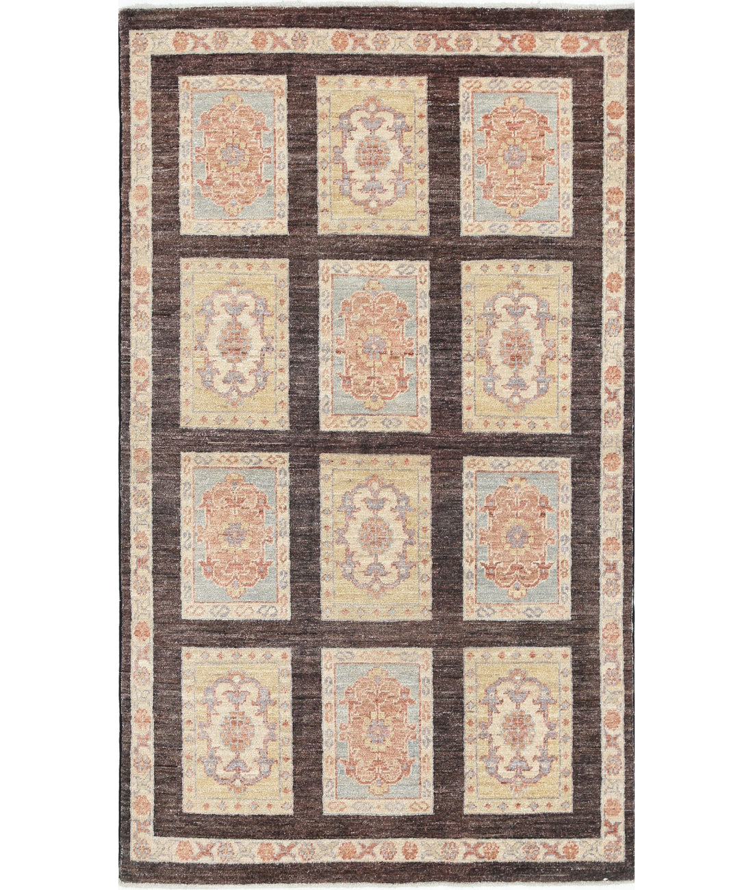 Hand Knotted Bakhtiari Wool Rug - 3&#39;0&#39;&#39; x 5&#39;2&#39;&#39; 3&#39;0&#39;&#39; x 5&#39;2&#39;&#39; (90 X 155) / Brown / Brown