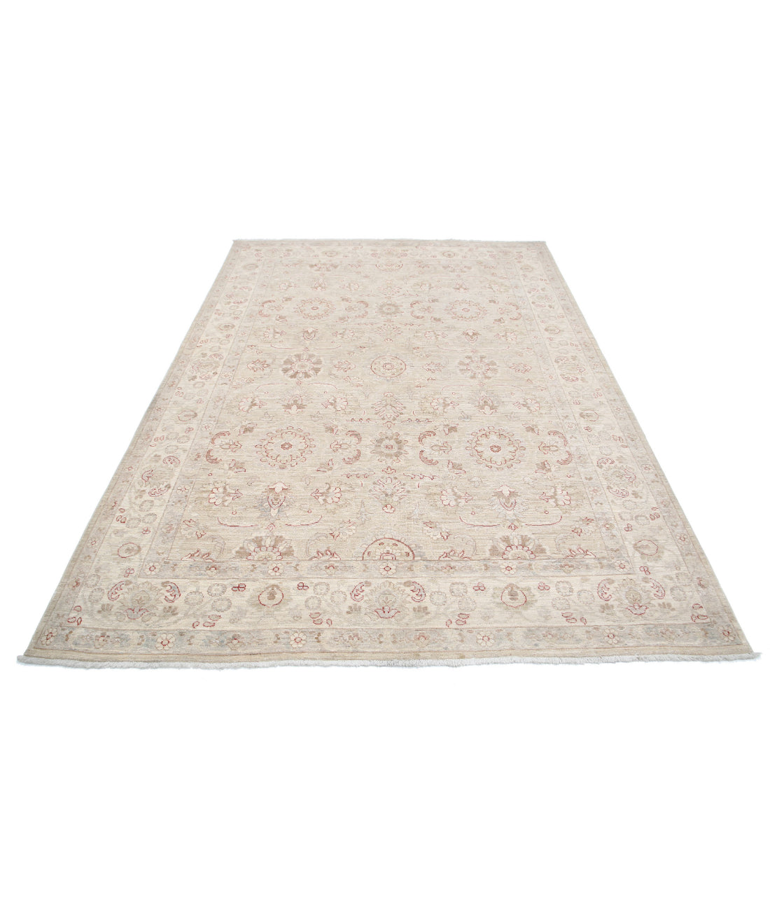 Hand Knotted Bakhtiari Wool Rug - 3'4'' x 4'8'' 3'4'' x 4'8'' (100 X 140) / Red / Blue