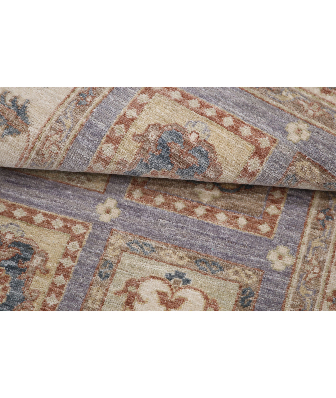 Hand Knotted Bakhtiari Wool Rug - 3'0'' x 5'0'' 3'0'' x 5'0'' (90 X 150) / Grey / Ivory