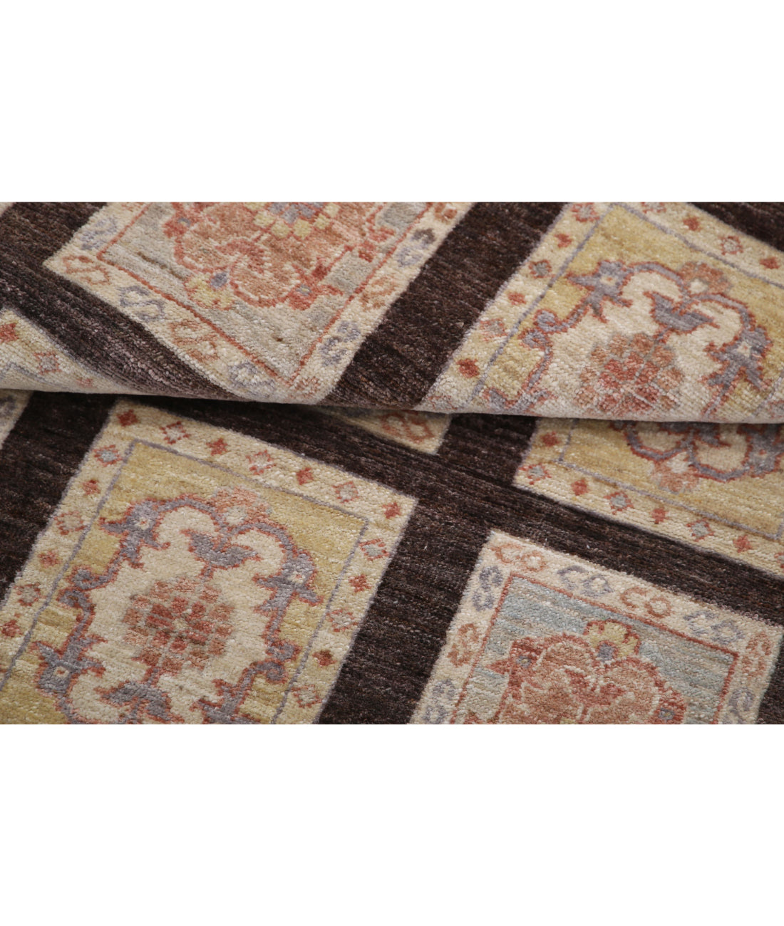 Hand Knotted Bakhtiari Wool Rug - 3'0'' x 4'11'' 3'0'' x 4'11'' (90 X 148) / Brown / Brown