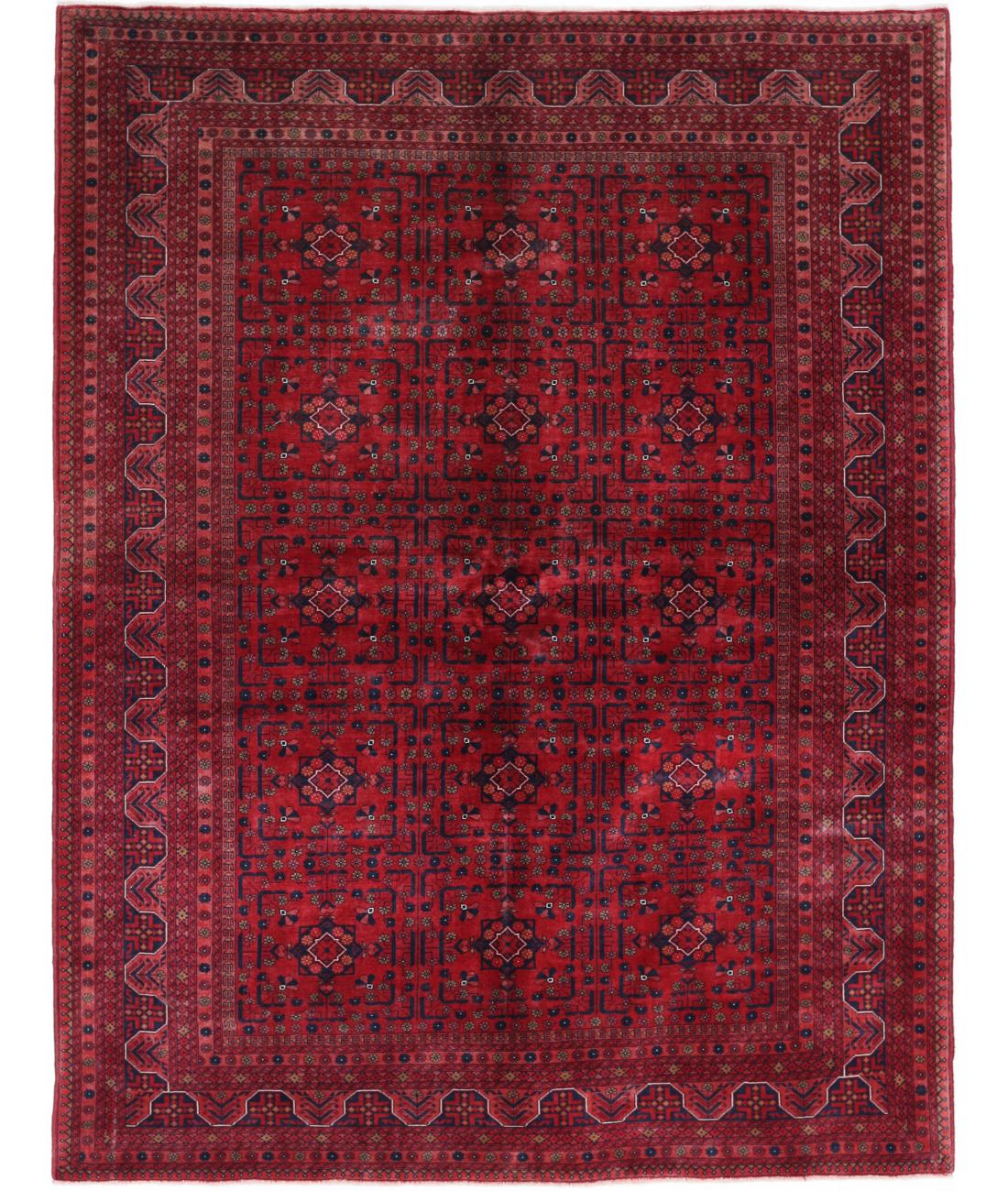Hand Knotted Afghan Beljik Wool Rug - 5&#39;7&#39;&#39; x 7&#39;6&#39;&#39;