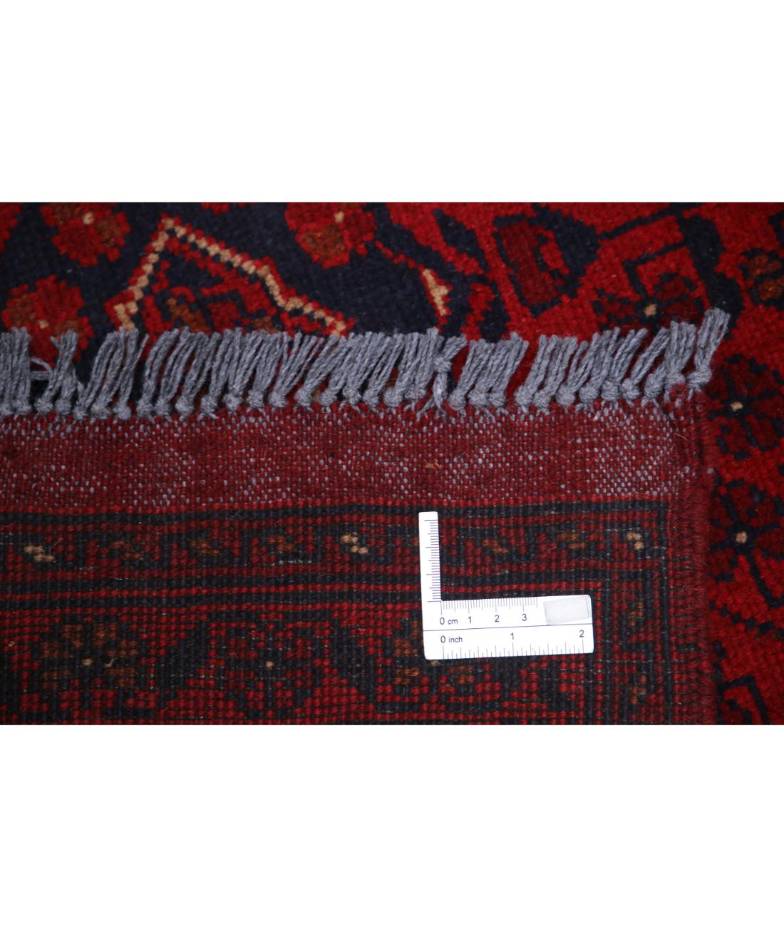 Hand Knotted Afghan Khal Muhammadi Wool Rug - 5'6'' x 7'5''