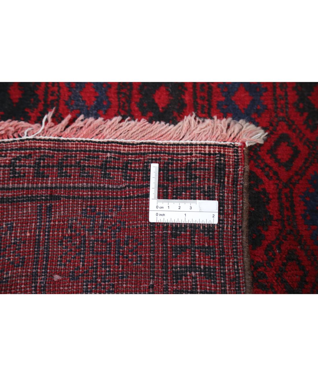 Hand Knotted Afghan Khal Muhammadi Wool Rug - 6'2'' x 11'0''