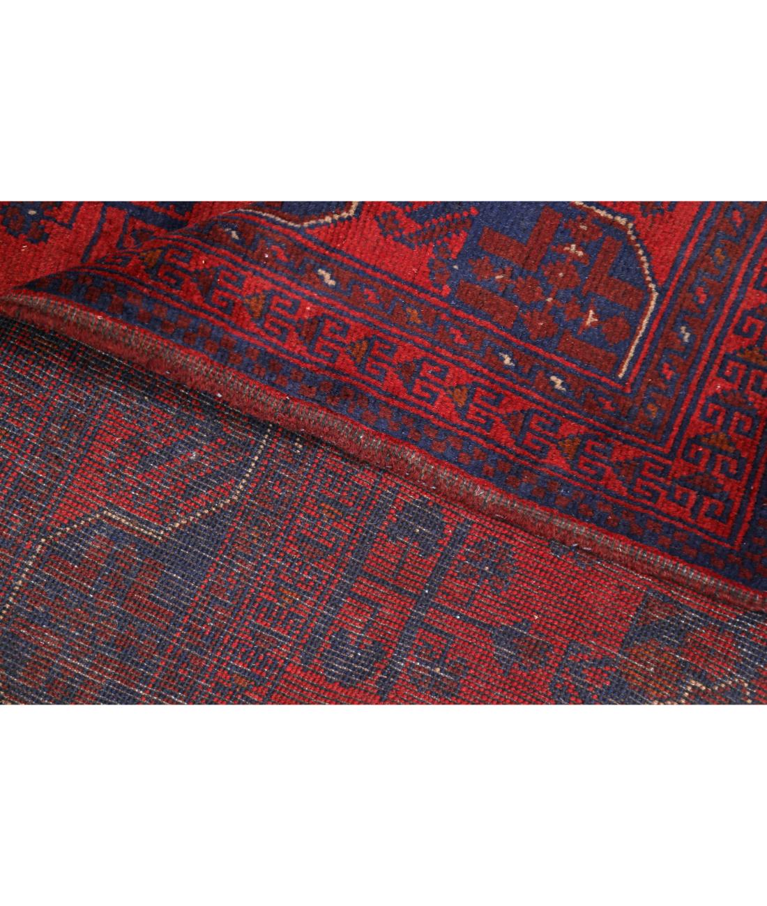 Hand Knotted Afghan Khal Muhammadi Wool Rug - 4'10'' x 6'4''