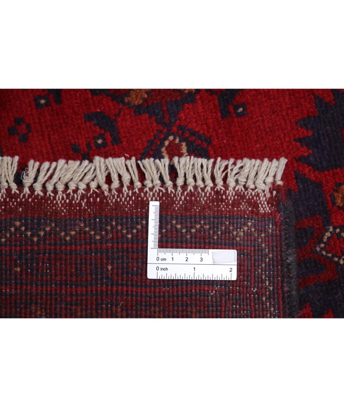 Hand Knotted Afghan Khal Muhammadi Wool Rug - 4'1'' x 6'1''