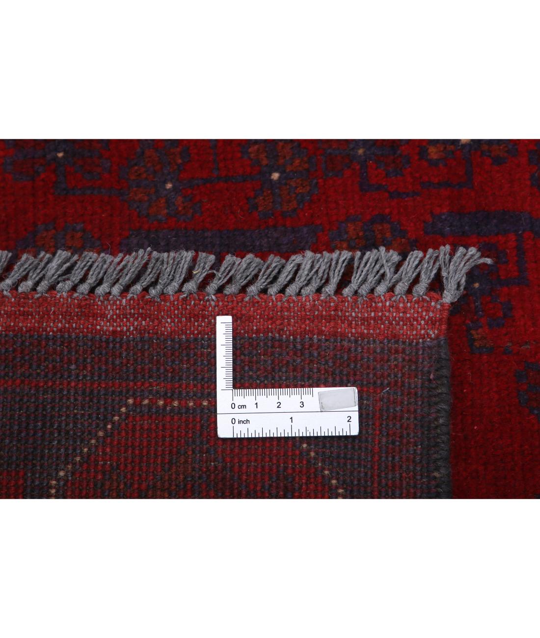 Hand Knotted Afghan Khal Muhammadi Wool Rug - 4'2'' x 6'5''