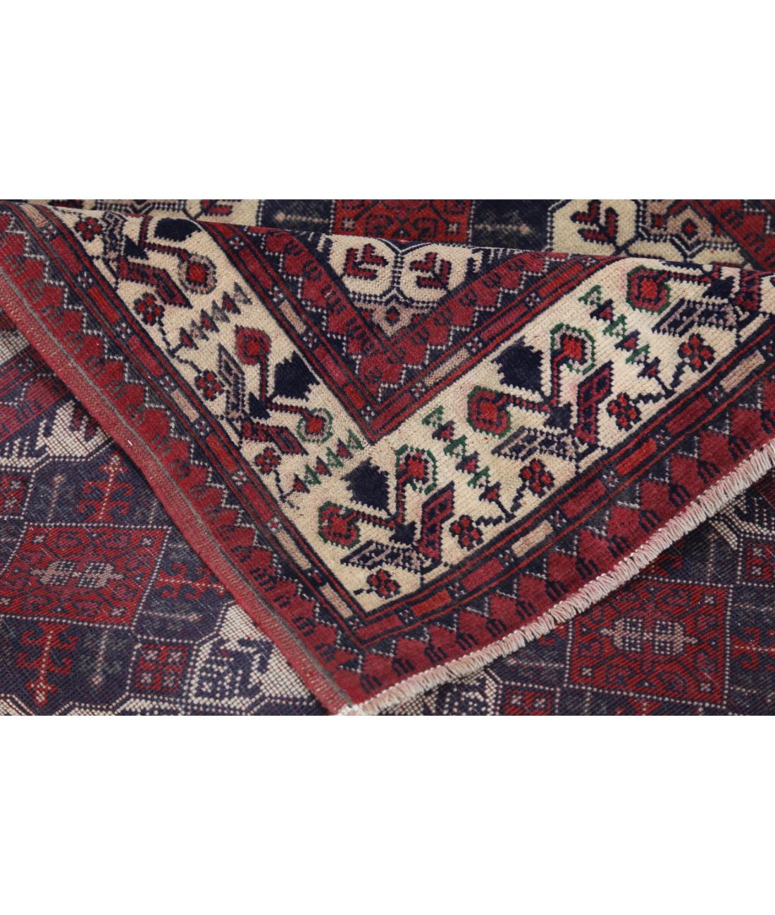 Hand Knotted Afghan Khamyab Wool Rug - 3'3'' x 4'10''