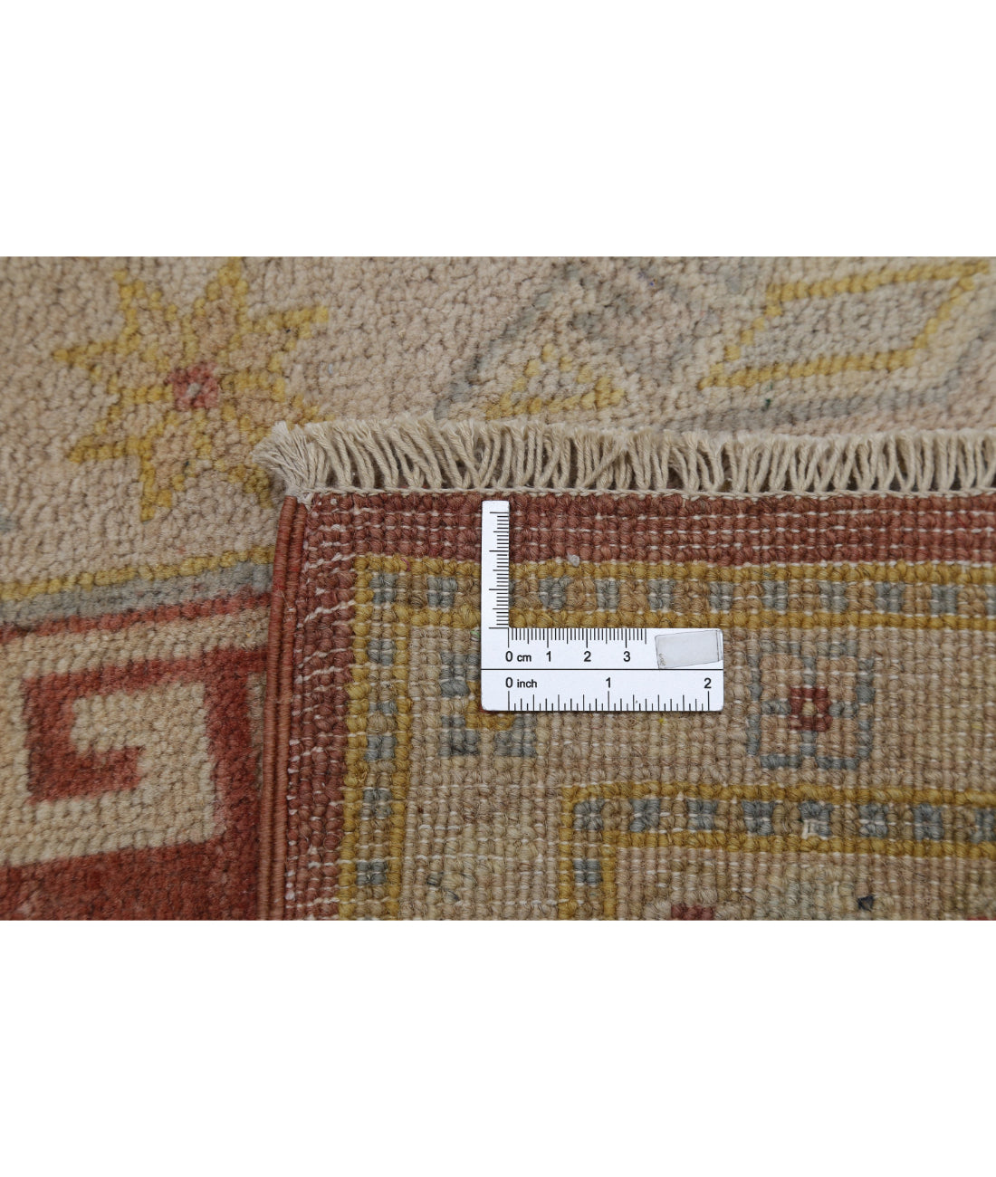 Hand Knotted Tribal Kazak Wool Rug - 8'9'' x 12'2'' 8'9'' x 12'2'' (263 X 365) / Brown / Ivory