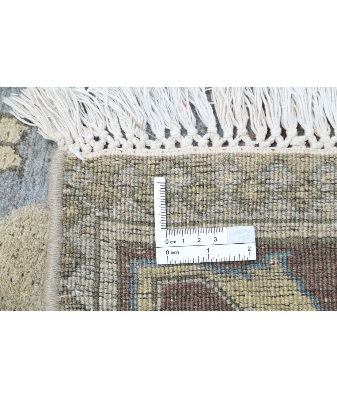 Hand Knotted Agra Polonaise Wool Rug - 8'1'' x 11'4'' 8'1'' x 11'4'' (268 X 363) / Grey / Brown