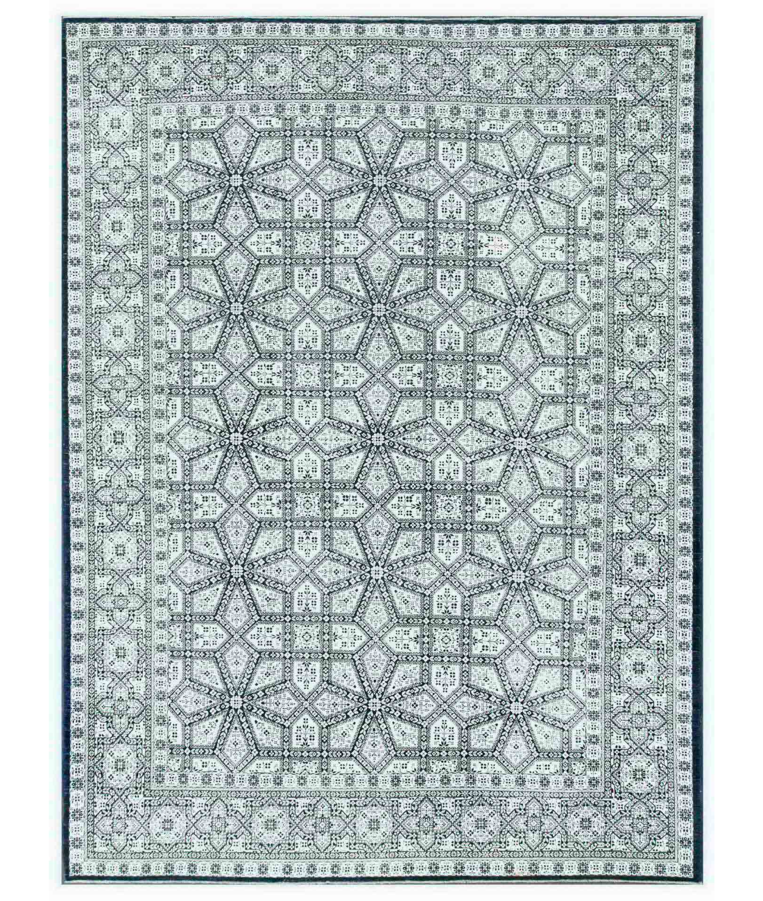 Hand Knotted Ariana Wool &amp; Cotton Rug  - 8&#39; 1&quot; X 11&#39; 2&quot;