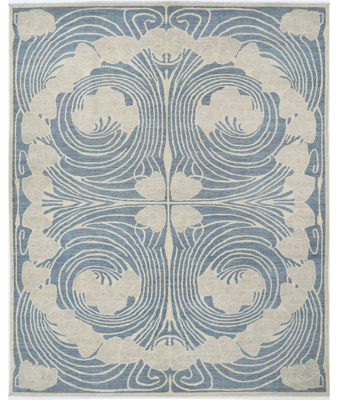Hand Knotted Nouvelle Wool Rug - 8&#39;0&#39;&#39; x 10&#39;1&#39;&#39;