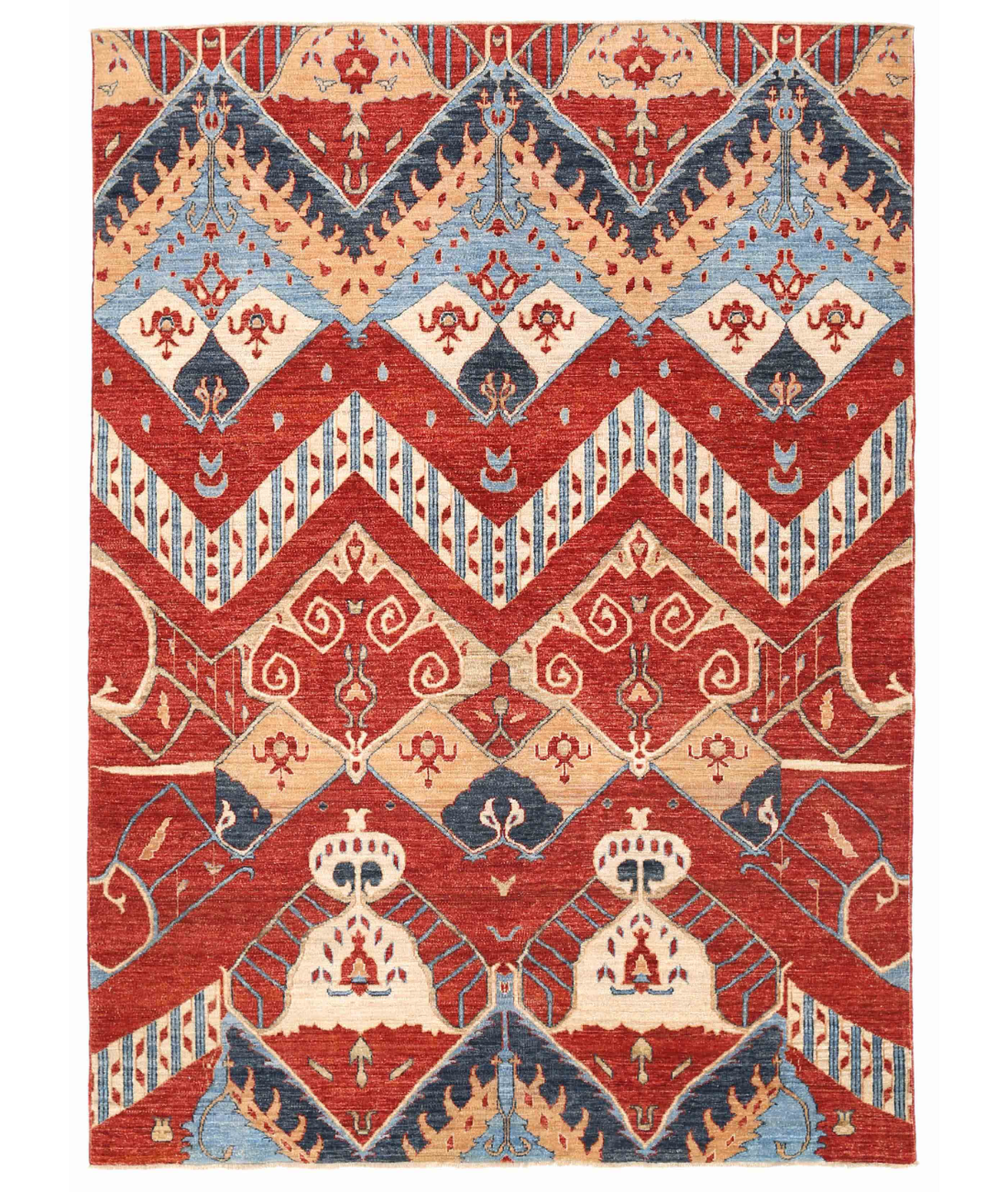 Hand Knotted Artemix Wool Rug  - 5&#39; 6&quot; X 7&#39; 9&quot;