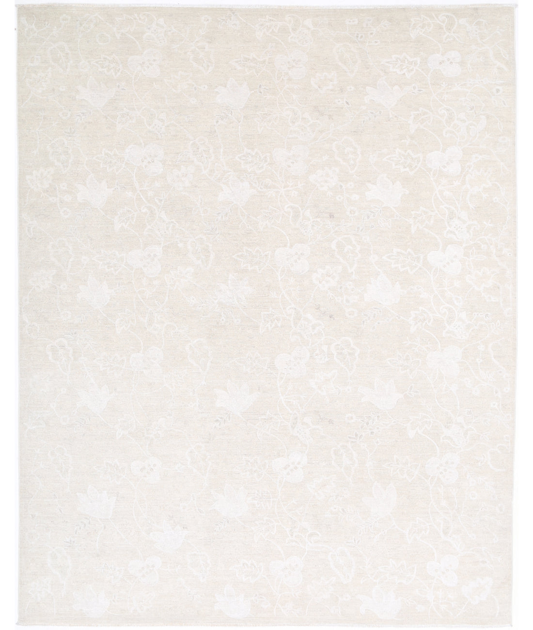 Hand Knotted Artemix Wool Rug - 7&#39;11&#39;&#39; x 10&#39;1&#39;&#39; 7&#39; 11&quot; X 10&#39; 1&quot; (241 X 307) / Taupe / Ivory