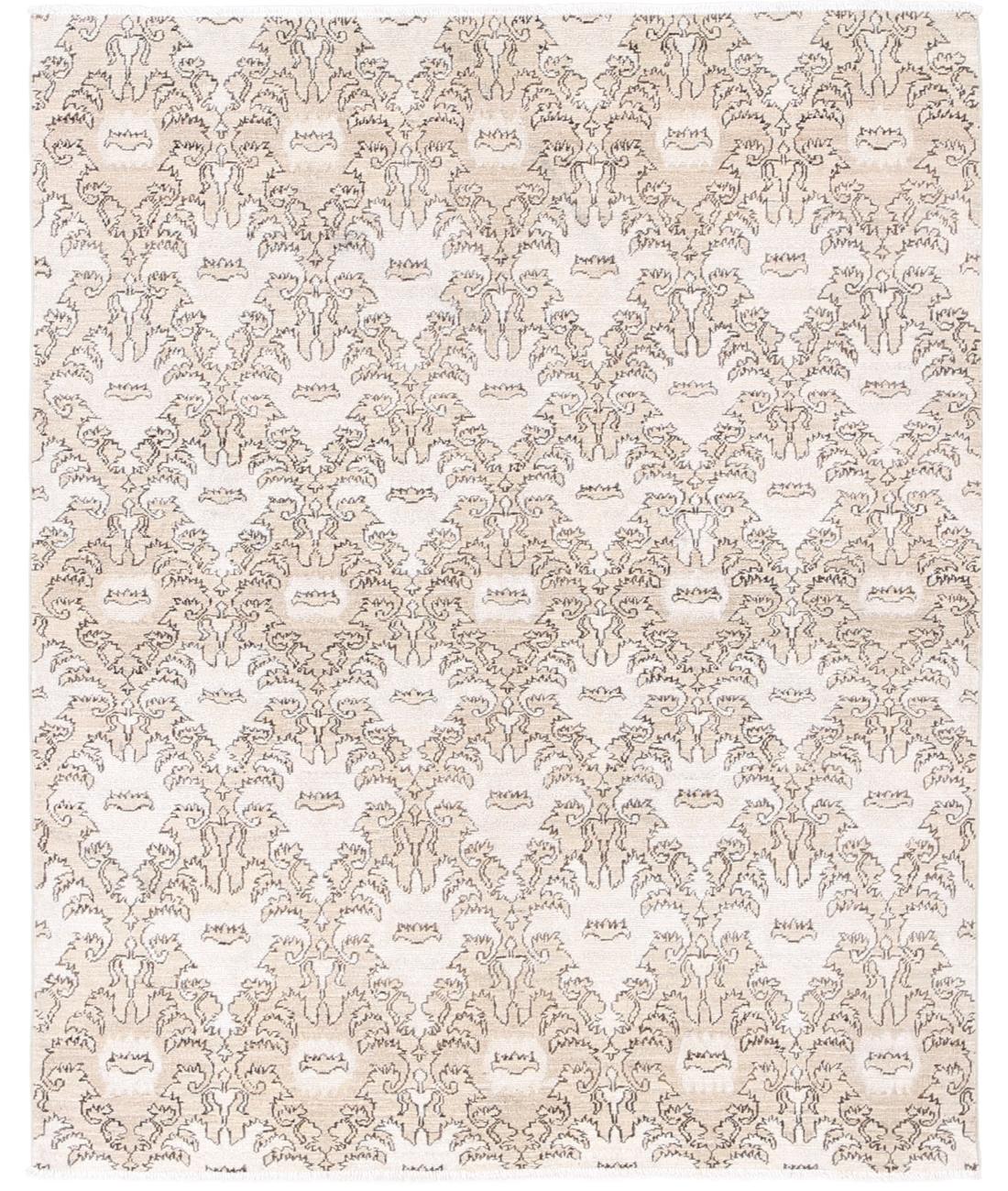Hand Knotted Artemix Wool Rug - 4'4'' x 5'4''