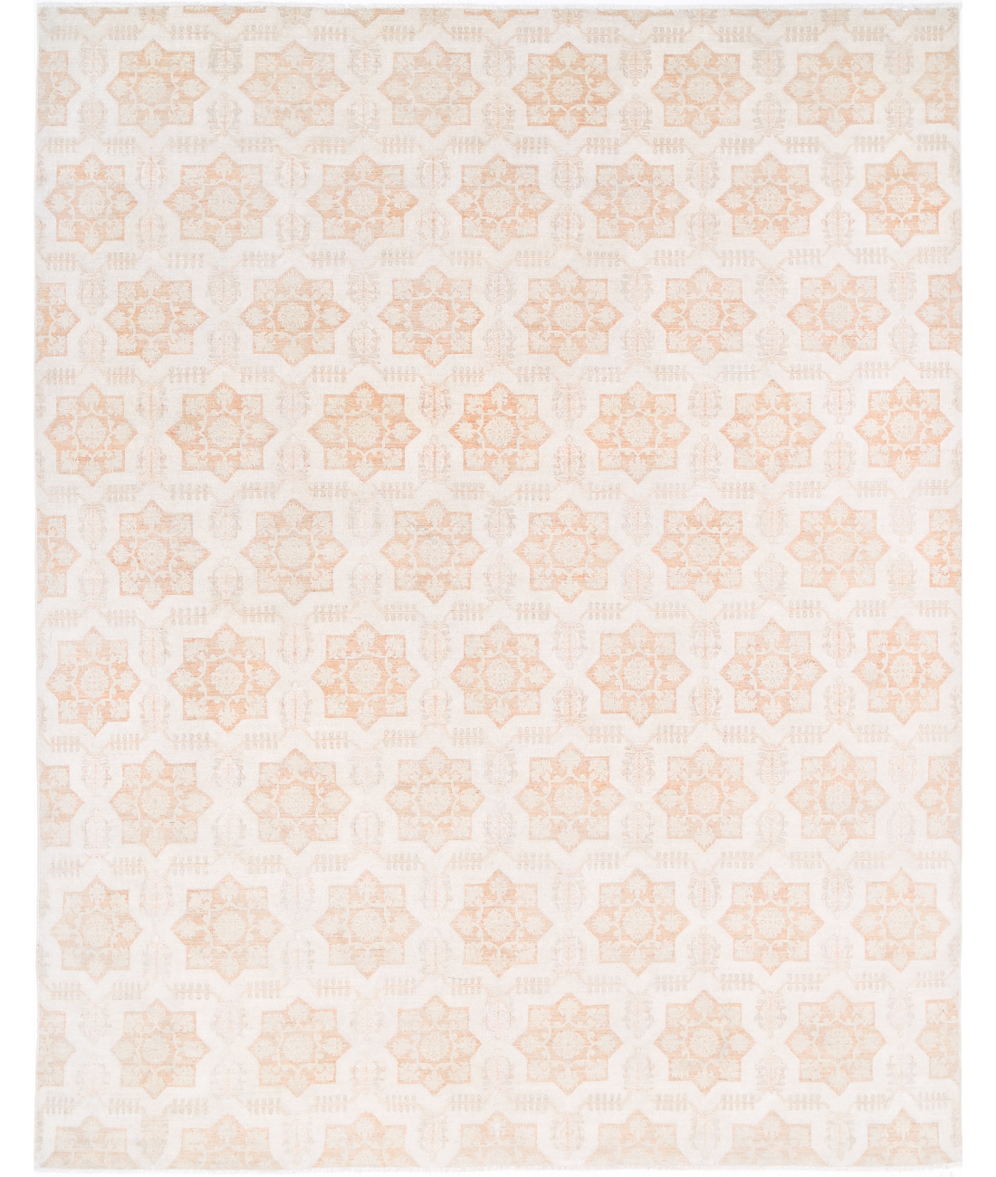 Hand Knotted Artemix Wool Rug 8' 8" X 11' 3" 8' 8" X 11' 3" (264 X 343) / Ivory / Ivory