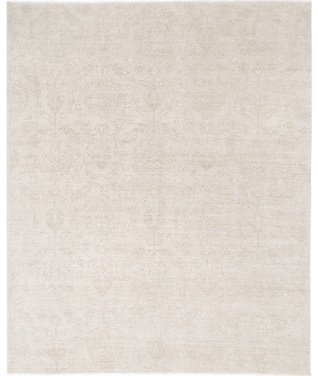 Hand Knotted Artemix Wool Rug 8' 0" X 9' 11" 8' 0" X 9' 11" (244 X 302) / Beige / Taupe