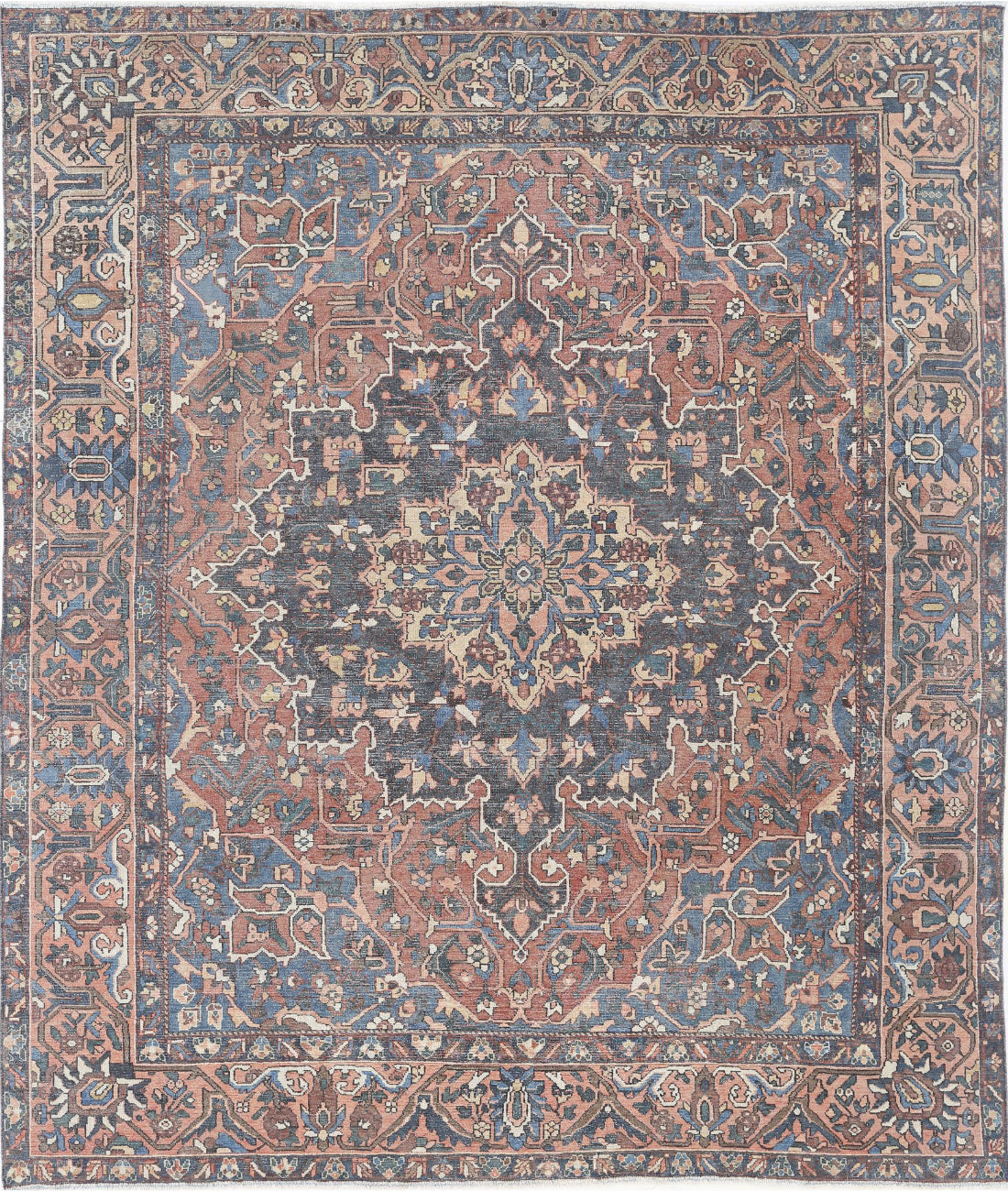 Hand Knotted Vintage Wool Rug - 10'0'' x 11'11''