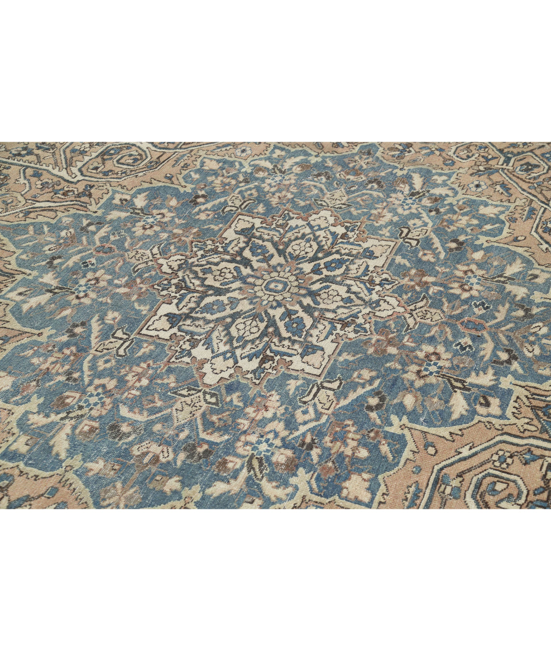 Hand Knotted Vintage Persian Bakhtiari Wool Rug - 10'6'' x 13'3'' 10'6'' x 13'3'' (315 X 398) / Taupe / Brown
