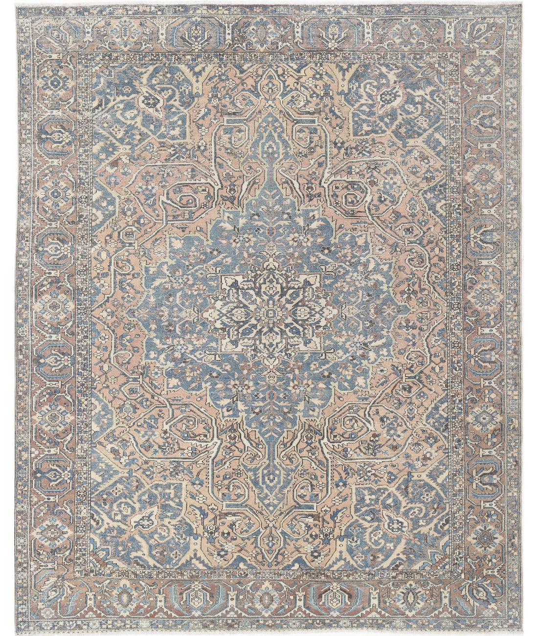 Hand Knotted Vintage Wool Rug - 10'6'' x 13'3''