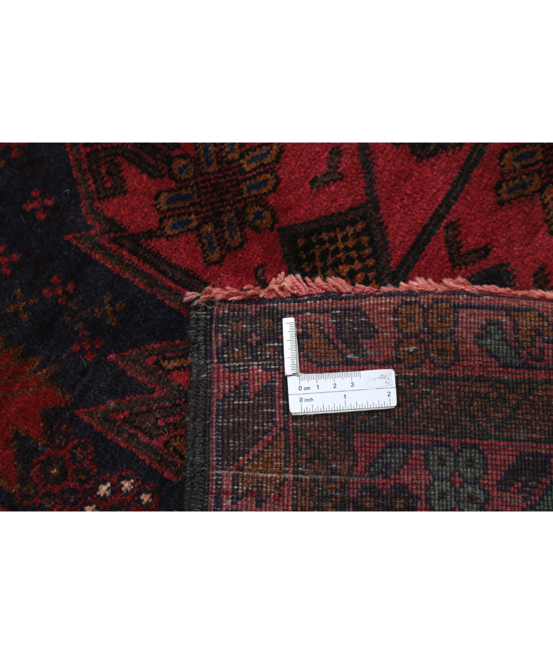 Alfombra tribal de lana Baluch anudada a mano - 3'0'' x 4'9''