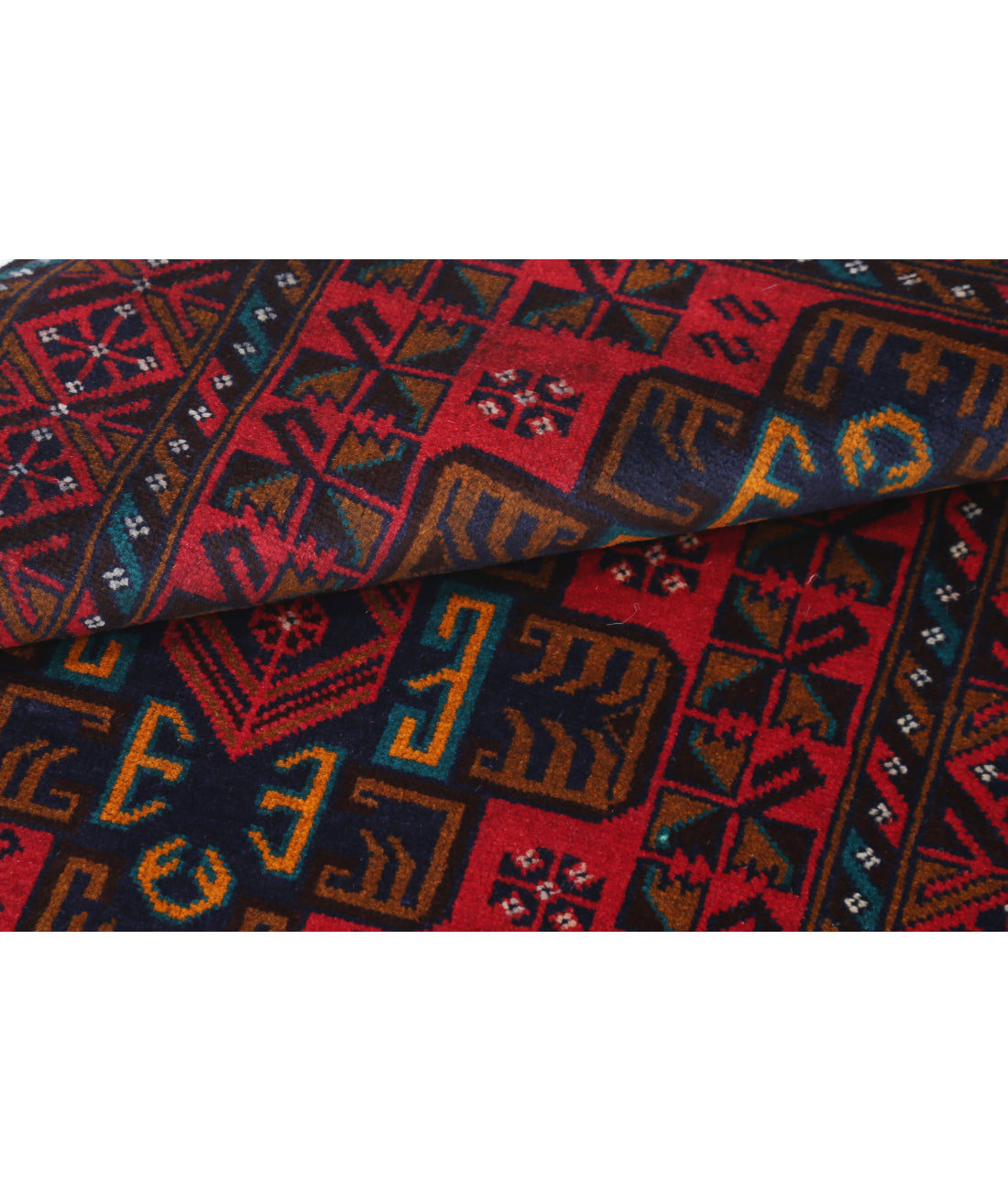 Hand Knotted Tribal Baluch Wool Rug - 2'8'' x 4'8'' 2'8'' x 4'8'' (80 X 140) / Red / N/A