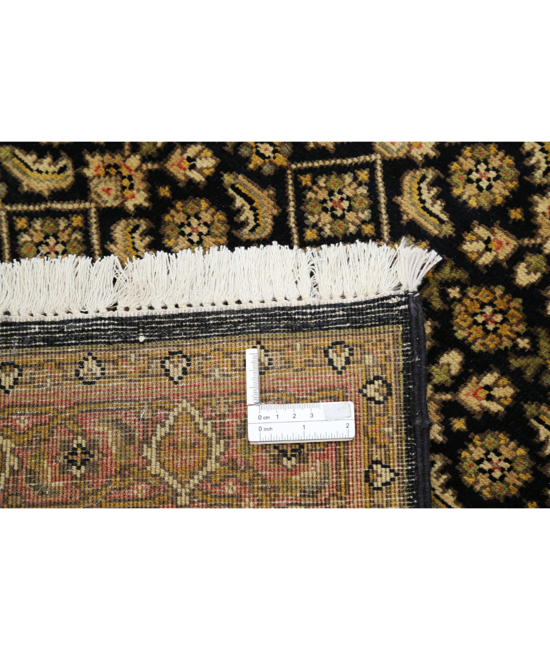 Hand Knotted Heritage Bijar Wool Rug - 2'6'' x 19'4'' 2'6'' x 19'4'' (243 X 340) / Black / Rust