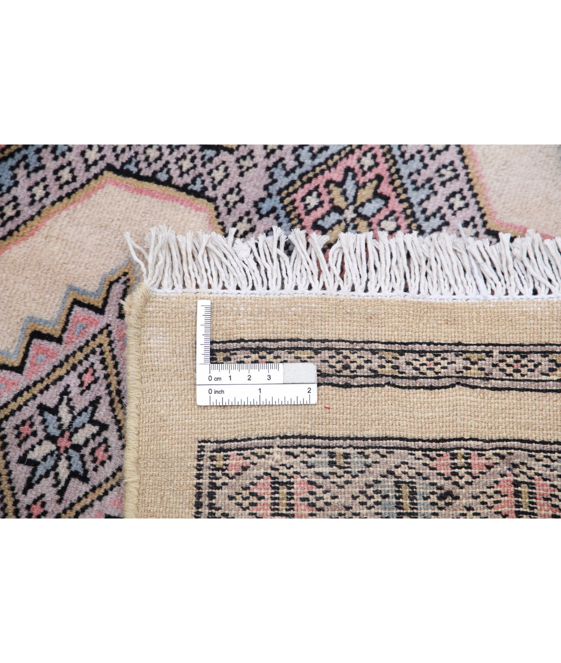 Hand Knotted Tribal Bokhara Wool Rug - 7'9'' x 10'9'' 7'9'' x 10'9'' (233 X 323) / Ivory / Black