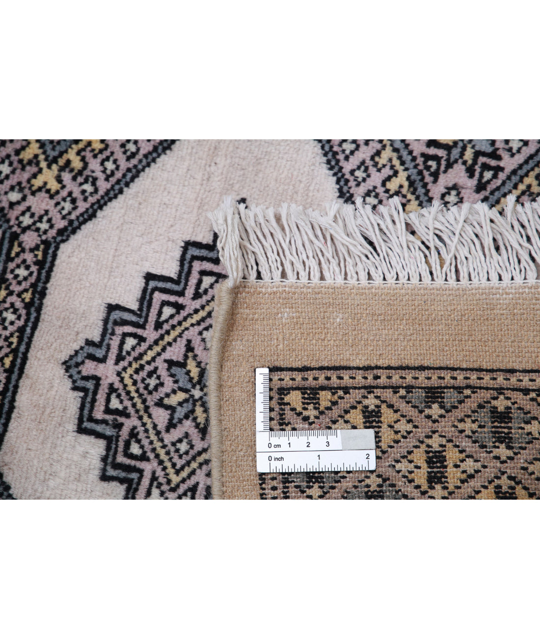 Hand Knotted Tribal Bokhara Wool Rug - 6'5'' x 10'7''