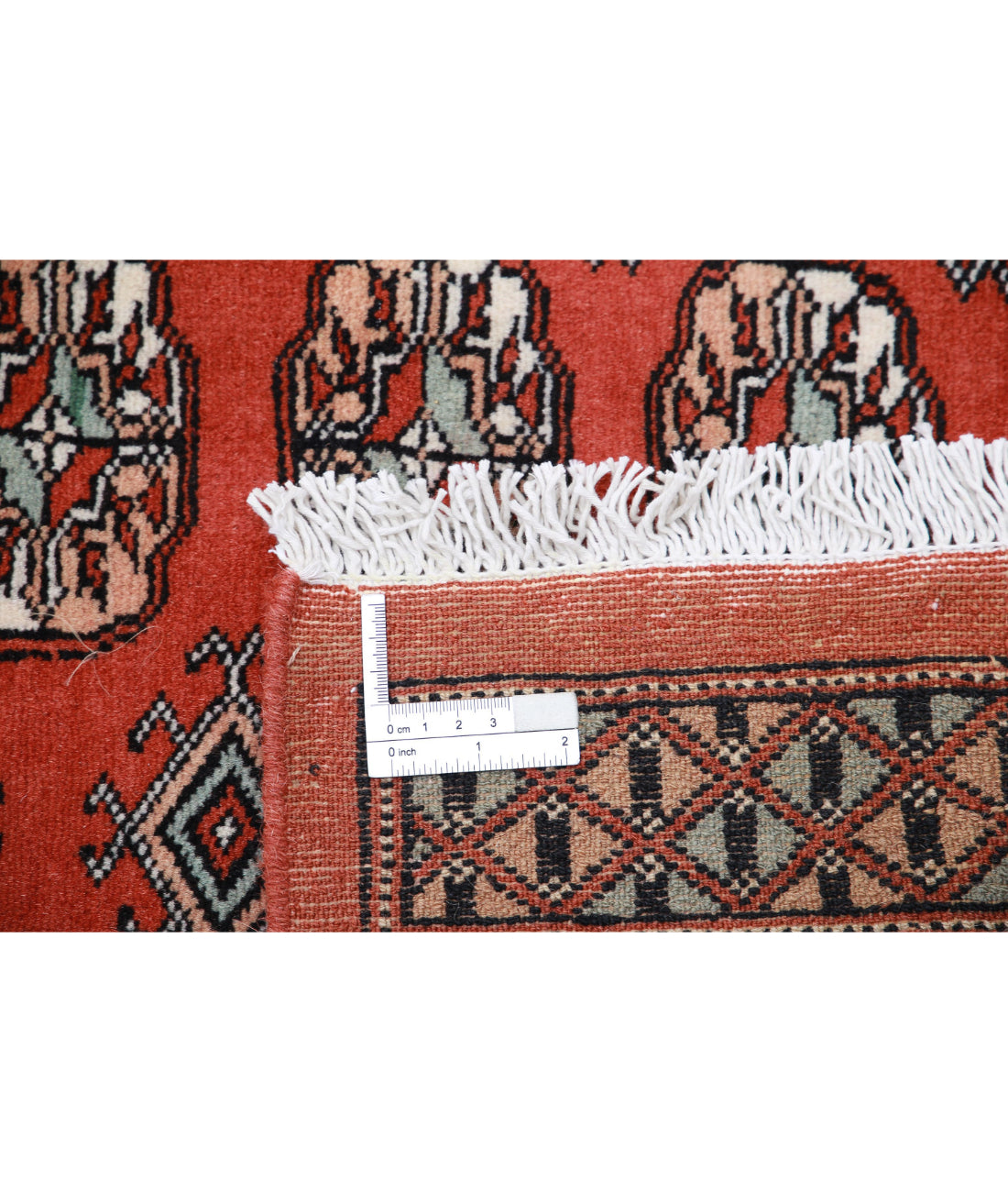 Hand Knotted Tribal Bokhara Wool Rug - 5'1'' x 8'2''