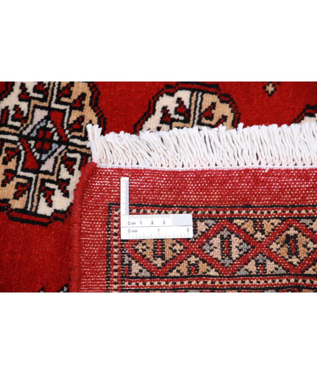 Hand Knotted Tribal Bokhara Wool Rug - 6'0'' x 8'10'' 6'0'' x 8'10'' (180 X 265) / Red / Black